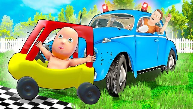 РЕБЕНОК УСТРОИЛ СМЕРТЕЛЬНЫЙ ГОНКИ С ПАПОЙ!