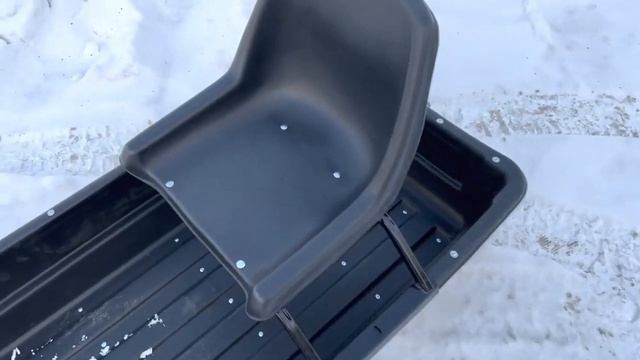 Сиденье пластиковое в сани волокуши С-6 для мотобуксировщика.