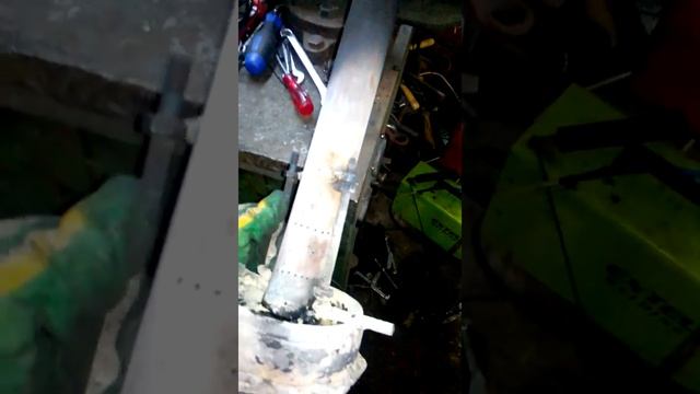 Дожигатель печи на отработке