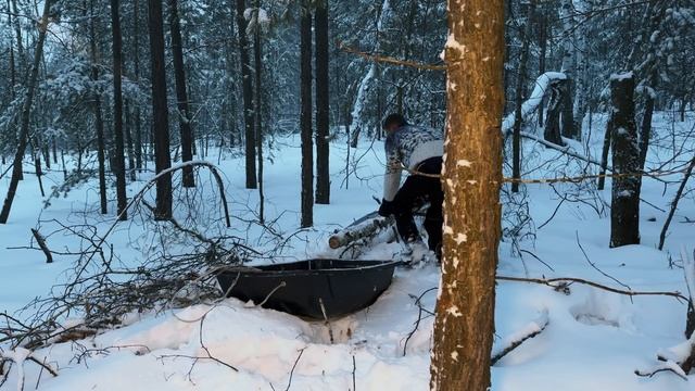 ПЕРЕЖИДАЮ МЕТЕЛЬ - НОЧЕВКА в ЗИМНЕМ ЛЕСУ | ИТОГИ ГОДА в палатке