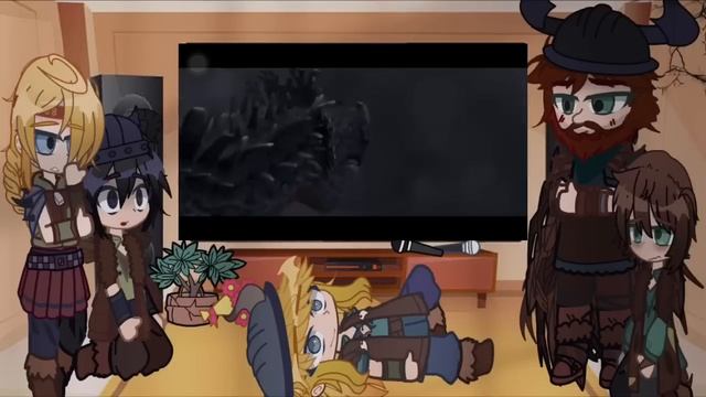 Past!Httyd react to the battle against the Red Death || Gacha Reaction || 1/?