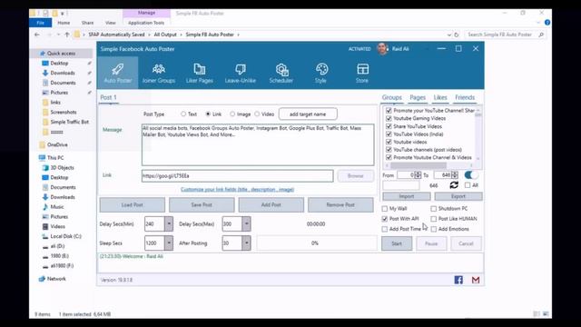 Facebook Auto Poster | Tool Kit For Facebook | Post In Facebook Groups On 1 Click