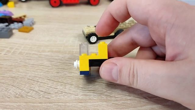 Сборка грузовика КамАЗ 5320 бортовой с тентом из Lego
