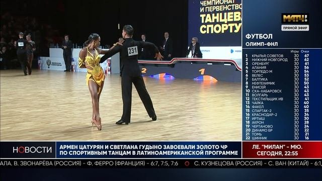 Чемпионат России по танцевальному спорту проходит при поддержке проекта «Спорт – норма жизни»
