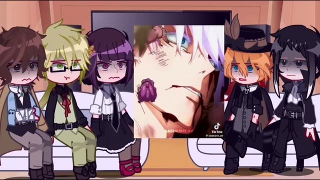 (full)||bsd react to atsushi's future as gojo satoru|| satosugu, shin soukoku, soukoku