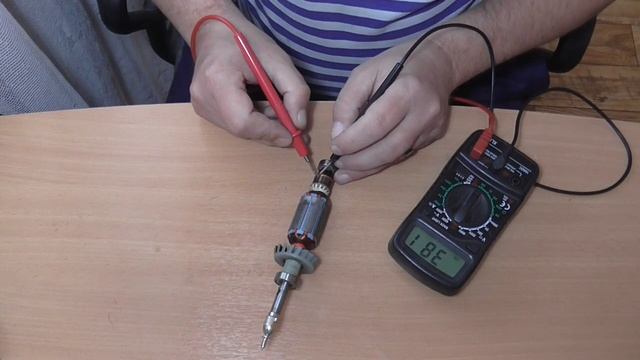 как проверить обмотку двигателя мультиметром/ тестер/