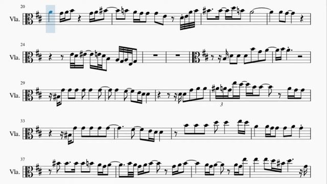 Viola Sheet Music: How to play Dance with My Father (Sax Cover) by Nick Manuputty