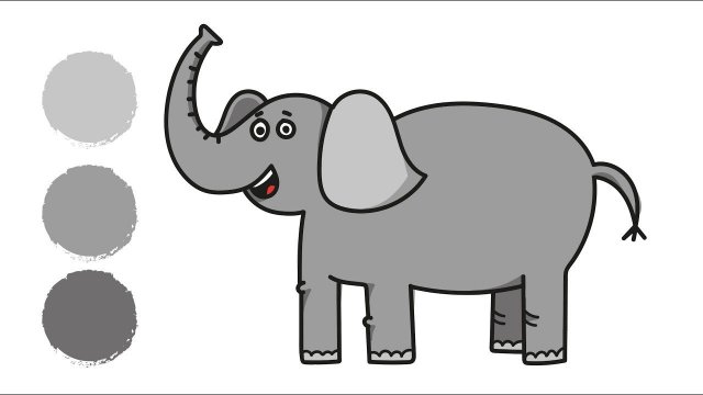 Как нарисовать СЛОНА /Раскраска СЛОН/ How to draw an ELEPHANT / ELEPHANT coloring / Краски раскраски