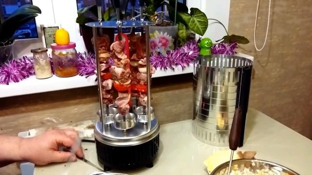 Электрошашлычница, готовим шашлык дома