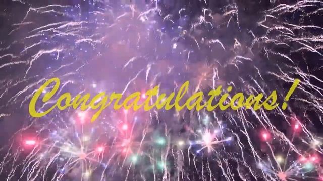 Congratulations