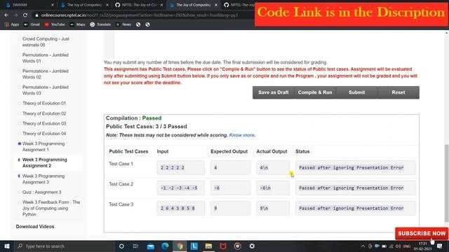 The Joy of Computing using Python Week 3 All Programming Assignments Solutions 2021 | NPTEL Course