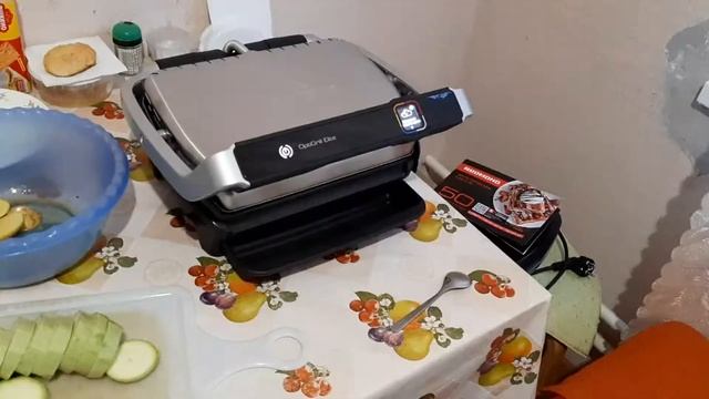 Готовим картофель на Tefal OptiGrill Elite GC750D30