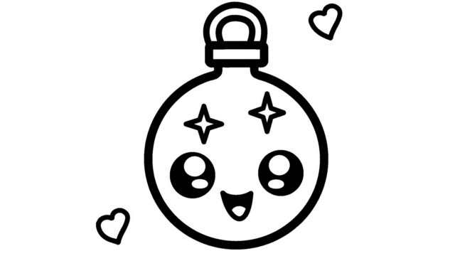 КАК НАРИСОВАТЬ МИЛУЮ НОВОГОДНЮЮ ИГРУШКУ ЛЕГКО И БЫСТРО УЧИМСЯ РИСОВАТЬ