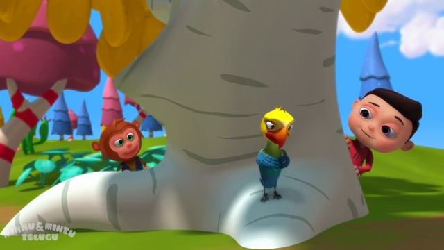 Chitti Chilakamma Telugu Rhyme - Minnu and Mintu Telugu Rhymes For Children