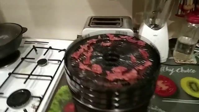 Вяленое мясо (джерки) в сушилке для овощей и фруктов октябрь 2020