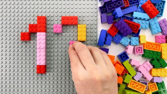 Числа до 20 из Деталей Лего!
