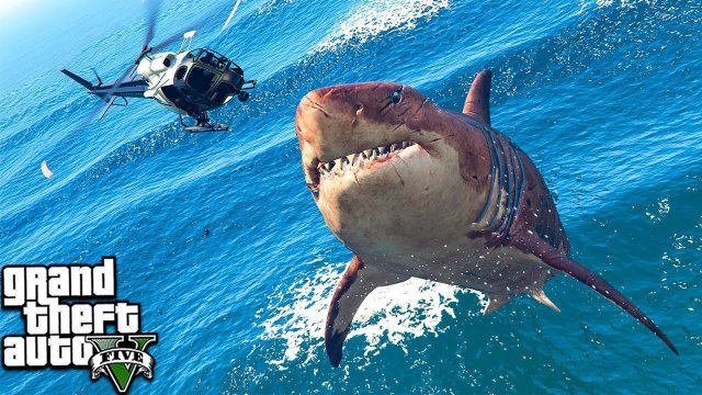 МЕГАЛОДОН ВЕРНУЛСЯ! ИГРА ЗА ОГРОМНУЮ АКУЛУ В ГТА 5 МОДЫ! MEGALODON ОБЗОР МОДА ВИДЕО ИГРЫ GTA 5! MODS