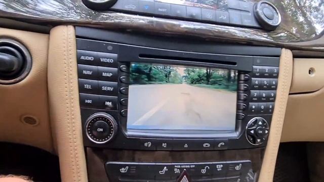 Передняя + задняя камера на Mercedes W219/211 на магнитоле NTG1 с платой Snakecom