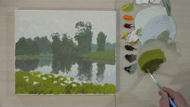 Видеоурок пейзаж маслом. Алексей Адамов. Painting a Landscape in Oil. Урок # 1