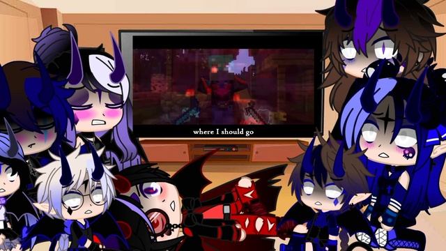 Reaction of Minecraft Characters to Herobrine's Life by Redstone Records - // Gacha Club \\