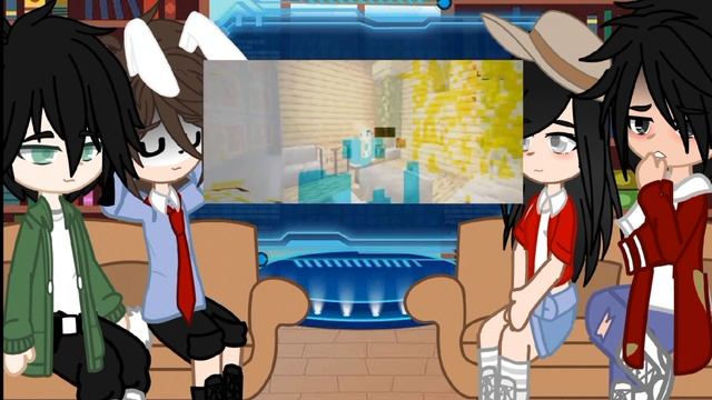 {Реакция}? "Майнкрафт, но в меня ВЛЮБИЛСЯ ХУЛИГАН школы сезон 2" на Руню и еë друзей {6/?}