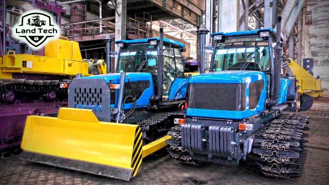 Как производится Российский гусеничный трактор АГРОМАШ 90ТГ - потомок советского ДТ-75?