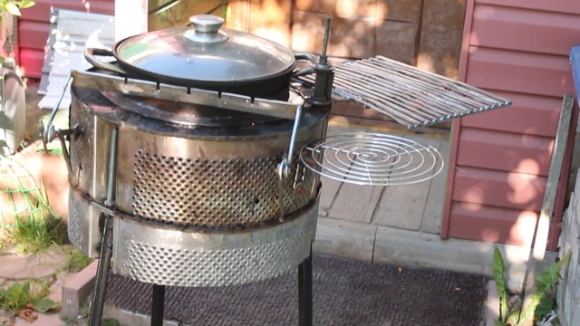 Мангал 4 в 1. Из барабана от стиралки.