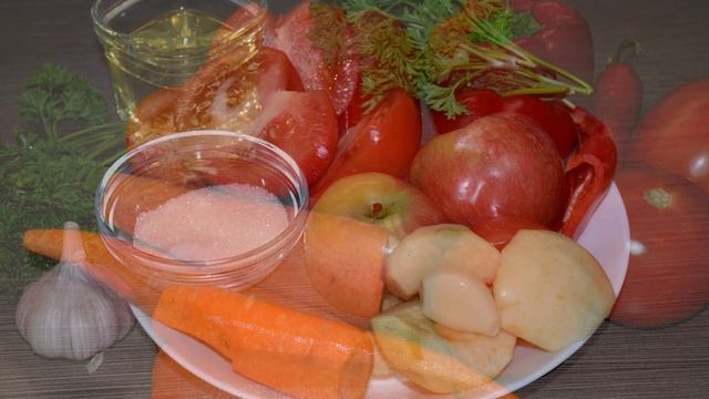 Аджика с яблоками на зиму - вкусный рецепт острой закуски из помидоров, яблок, моркови и перца!