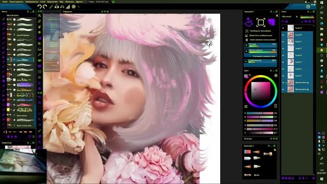 Решила просто порисовать ночью в Paintstorm Studio