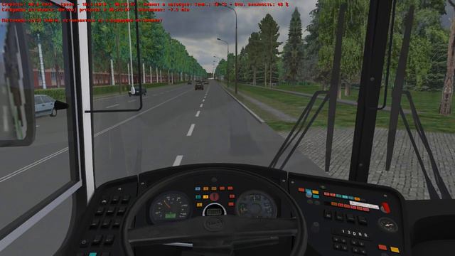 Omsi 2 Лиаз 6212 по карте Новосибирск