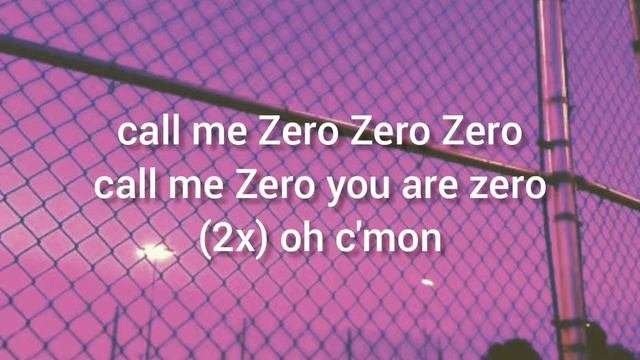 Zero Zero - Gerard Way // lyrics