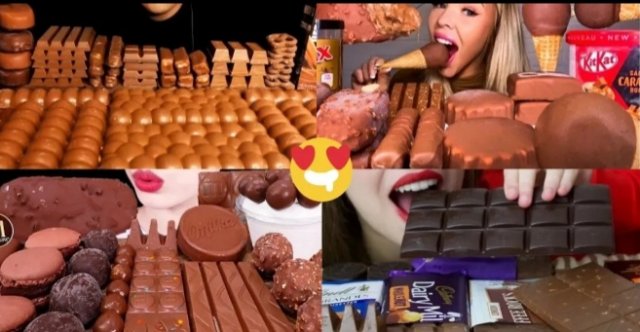 МУКБАНГ КОМПИЛЯЦИЯ АСМР ЕДА ШОКОЛАД МОРОЖЕНОЕ/ MUKBANG COMPILATION ASMR EATING CHOCOLATE PARTY