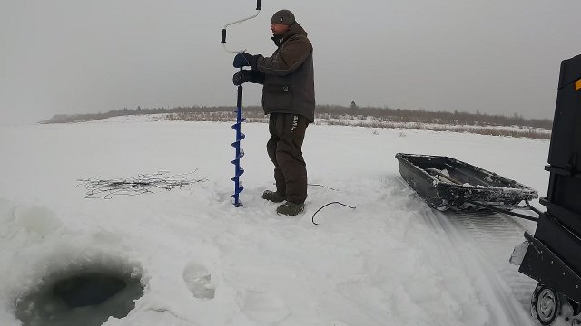 Установка перемета на налима