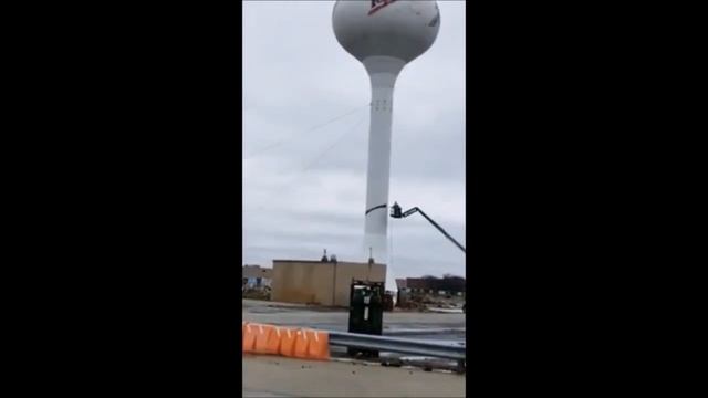 water tower demolition 2