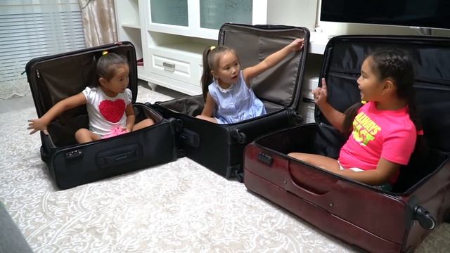 Давид и Аминка ХОТЯТ На Море! Чемоданы Аминки Витаминки НЕ СЛУШАЮТСЯ !