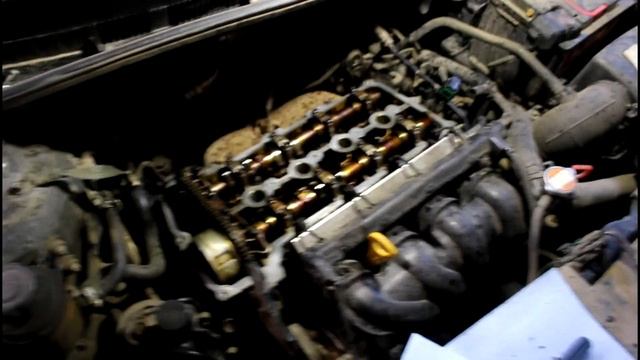 Замена клапана фазорегулятора и прокладки крышки клапанов на Hyundai Solaris 2012 г  Хендай Солярис