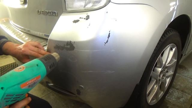 Как легко и просто выправить вмятину, на бампере.