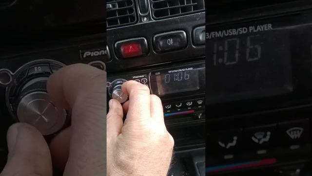 pioneer 1125 как настроить часы