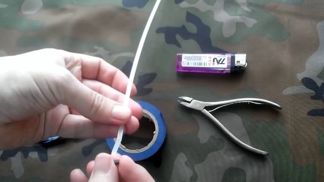 Боковой кивок на летнюю удочку своими руками из капроновой стяжки
