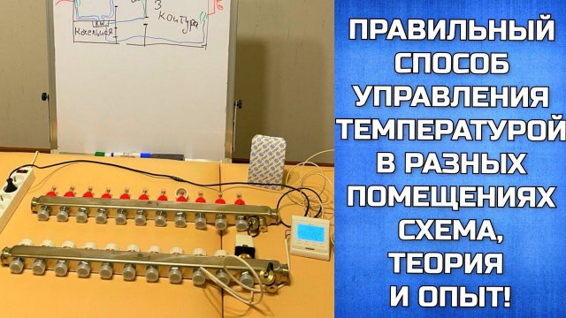 Зональное управление отоплением или теплым полом через сервоприводы и комнатные термостаты
