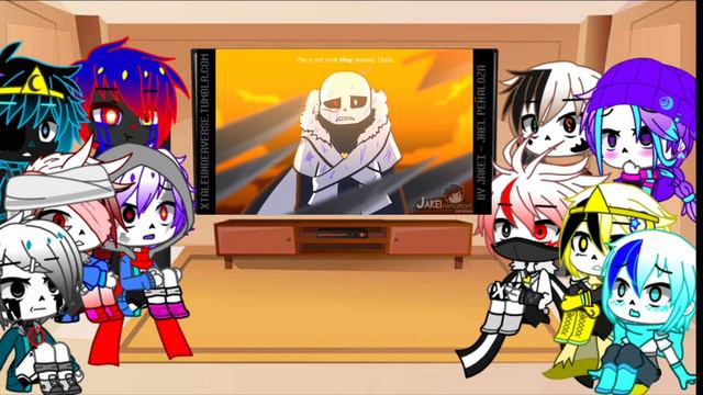 {Кошмар эррора} реакция сансов на Underverse + сюжет     part-14  👌