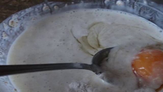 Оладьи с пудингом