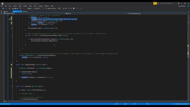 Make Minecraft in Unity 3D Tutorial - 07 - Chunk Optimisation and Debug Screen
