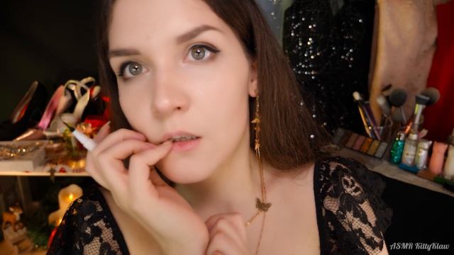 АСМР ?[RP] Новогодний макияж и подбор платья ??  ASMR Makeup for New Year and choice dresses