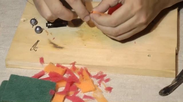 Как сделать поролоновую рыбку и мандулу.