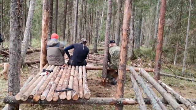 ЛЕСНАЯ ИЗБА. Строительство лесного дома / PROхоту