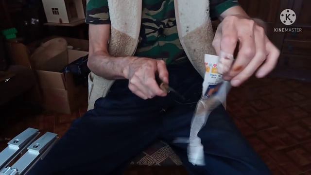 Заточка японского ножа. Финиш, чугунным притиром.