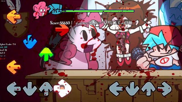 FNF BF vs  Pinkie Pie - Cupcakes (Funkin is Magic Update)(Gore Warning)