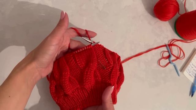 Мастер-класс берет с косами! Простой понятный МК.