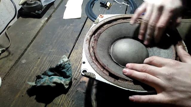 Ремонт динамика 75гдн-3 (Переклейка подвеса,часть 1)